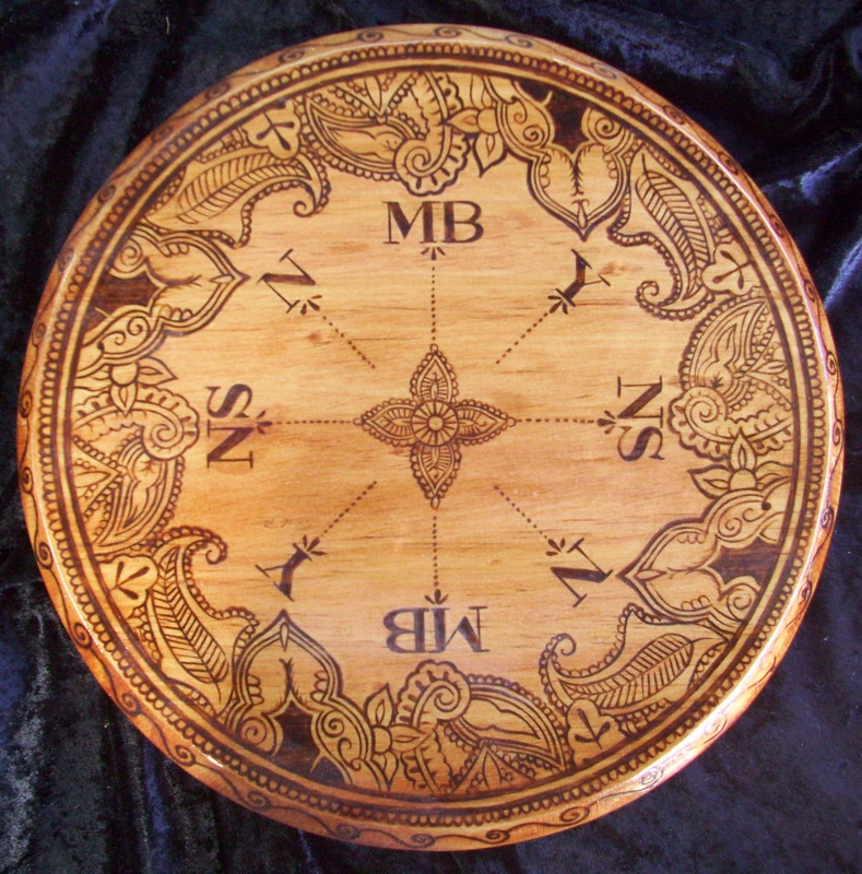 Henna design Pendulum Board Picture 29 c wide 4 cm thick